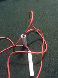 I used to make these homemade jump ropes as a kid, myself. Diy Jump Rope Made From Pvc Old Skateboard Bearing And An Old Extension Cord How To Make Rope Jump Rope Rope Diy