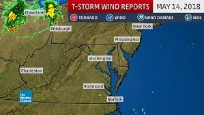 Where did the northeast derecho hit in 2018? Two Derechos In Two Days Sweep Through The East The Weather Channel Articles From The Weather Channel Weather Com