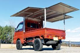 働く軽トラ応援 実用パーツカタログ これは便利 風雨にも雪にも耐える三方開きアルミボックス スタイルワゴン ドレスアップナビ カードレスアップの情報を発信するwebサイト トラック 荷台 タウンエース 移動販売車