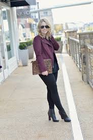 Burgundy Suede Moto Jacket A Blonde S Moment