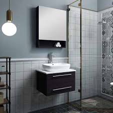 • 30 просмотров 5 лет назад. Lucera 24 And 30 Wall Hung Vessel Sink Modern Bathroom Vanity Set In Multiple Finishes And Configurations By Fresca Kitchensource Com