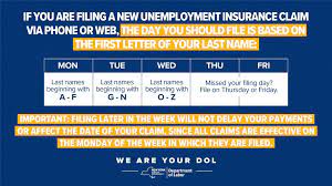 Nys Department Of Labor On Twitter: "Icymi: If You Are Filing A New  Unemployment Insurance Claim Via Phone Or Web, The Day You Should File Is  Based On The First Letter Of