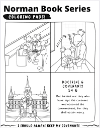 And how can we treat our bodies like a temple? Coloring Pages Norman The Mormon
