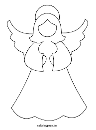 Angel Template Coloring Page Christmas Applique Christmas Angels Christmas Colors