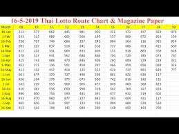 16 5 2019 Thai Lotto Magazine Paper Route Chart Youtube