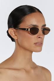 LUV LOU THE BOSTON GOLD SUNGLASSES