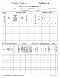 Write for application form to: Fillable Online 1911 Canadian Census Form Rootswebcomsm Fifth Census Of Fax Email Print Pdffiller