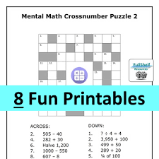 Grade 4 map math worksheets. Mental Math Puzzles Worksheets 3rd And 4th Grade Math Center Activities
