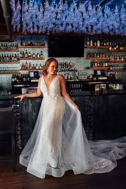 Mina Starsiak From Hgtv S Good Bones In A Gorgeous Calla Blanche Style 18232 Elizabeth Wedding Dresses Dresses Couture Bridal Gowns