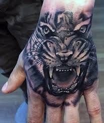 Hand tattoos pretty common for most people to get inked on their hands. 62 Mind Blowing Tiger Tattoo On Hand
