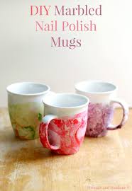 I can't even tell you how excited i am about a little thing called a mug press. Diy Marbled Nail Polish Mugs