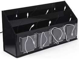 Check spelling or type a new query. Multi Device Charging Station Organizer Black Clear Acrylic
