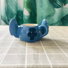 小号迪士尼卡通史迪仔小熊维尼陶瓷水杯摆件花盆儿童礼物可爱 淘宝网 tea pots glassware tableware