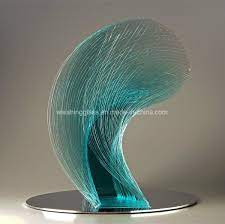 China Crystal Glass Art Sculpture For Decoration China Low Iron Glass Curved Glass
