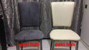 Sandalye döşemesi nasıl yapılır ( chair upholstery ). Evde Sandelye Kilifi Yenileme Sandelye Kumas Kaplama Dosemelik Kumaslar Kiliflar Dosemeler