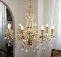 Amazon.com: MORE CHANGE Candelabro de cristal dorado de lujo ...