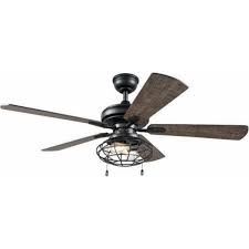 Brushed nickel ceiling fan light. Home Decorators Collection Ellard 52 In Led Indoor Matte Black Ceiling Fan With Light Yg629a Mbk The Home Depot