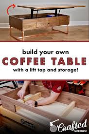 Its a piece of modern furniture with antique hardware covered with oil. Lift Top Coffee Table With Storage Crafted Workshop Diy Woodworking Woodworking Projects Diy Crafts Workshop Coffee Table