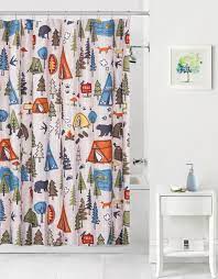 Complete the kid's bathroom decor with a fun shower curtain from bed bath & beyond to offer some flair. Mainstays Kids Camping Coordinating Fabric Shower Curtain Walmart Com Walmart Com