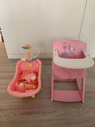 Es hat alles gut funktioniert. Puppen Badewanne Mit Puppenhochstuhl Kaufen Auf Ricardo