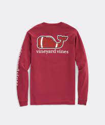 Shop Football Whale Long Sleeve Pocket Tee At Vineyard Vines