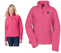Ladies Crossland Fleece Jacket Pink Size S 490 9817s