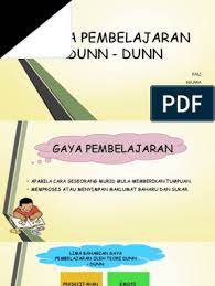 Gaya pembelajaran vak dan dunn & dunn. Gaya Pembelajaran Dunn Dan Dunn Pdf Malayzaza