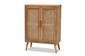 Maybe you would like to learn more about one of these? Alina Mid Century Modern Medium Oak Finished Wood And Rattan 2 Door Accent Storage Cabinet 1stopbedrooms