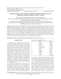Malaysia has well developed transport networks and efficient rail links. Http Maxwellsci Com Print Rjaset V6 1450 1456 Pdf