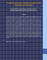Unsur khurafat ini boleh memberi pengaruh negative kepada penonton. Pdf The Belief In Hantu In The Malay Culture From The Perspective Of Islam