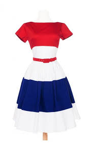 Pinup Couture Amanda Dress In Red White And Royal Blue Amanda Dress Pinup Girl Clothing Dresses