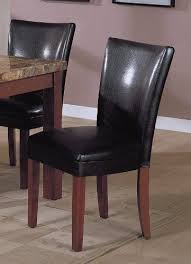 Palo Alto Parson Chair In Black Set Of 2 By Coaster Home Furnishings 154 19 Black Contemporary S Dining Chairs Parsons Dining Chairs Fabric Dining Chairs