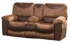 Portman Saddle Chocolate Power Reclining Console Loveseat With Storage Cupholders Power Recliners Love Seat Recliner