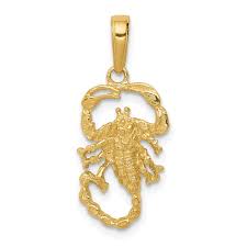 It is a family owned business and has grown to become one of the most respected and trusted wholesalers in the united states. Jewelryweb 14k Yellow Gold Scorpion Pendant Measures 24 9x15 5mm