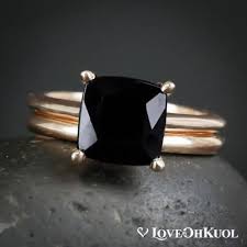 11 Bold Black Gemstone Rings Onyx Sapphire And More Black Tourmaline Ring Black Tourmaline Jewelry Tourmaline Engagement Ring