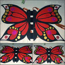 Butterfly Costume For A Kid Made With Recycled Cardboard Butterfly Wings Diy Diy Wings Butterfly Costume