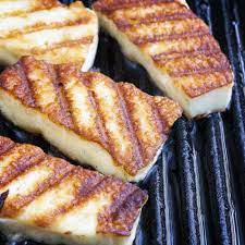 Almost Fancy Grilled Halloumi Cottage Life Grilled Halloumi Halloumi Saganaki Recipe