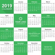 2019 Calendar Adobe Illustrator 2021 Calendar Calendar 2019 Calendar