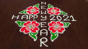 Tamil New Year Kolam 2022 With Dots Happy New Year 2021 Kolam 14 2 2 Dots Easy Rangoli New Year Special Muggulu Easy Rangoli Youtube