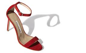 Lulus taylor natural suede ankle strap heels. Chaos Red Suede Ankle Strap Sandals Manolo Blahnik
