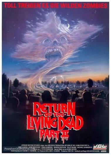 Return of the Living Dead Part II (1988) German dvd movie cover