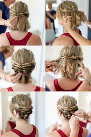 22 Amazing Braid Hairstyles Updo Designs Short Hair Updo Short Hair Styles For Round Faces Hair Lengths