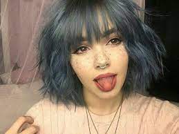 16 Dark Blue Short Hair Popular Short Blue Hair Ideas In 2019 Short Blue Hair Hair Styles Short Hair Styles