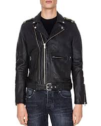Leather Biker Jacket In Black Designer Jackets For Men Mens Leather Jacket Biker Biker Jacket