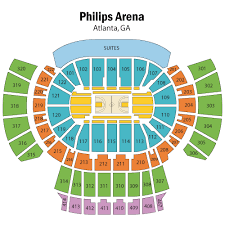 philips arena seating chart views and reviews atlanta hawks