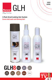 One can glh $14.95 + $10 p&h one can glh + one hairspray $34.95 delivered. Ronco Glh System User Manual Manualzz