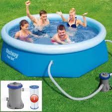 Piscine Autoportante Bestway O 244 Cm Avec Pompe Et Cartouche De Filtre Piscines Hors Sol Achat Prix Fnac