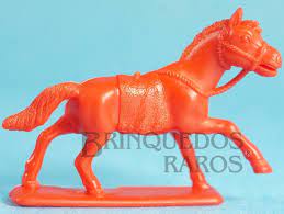 Brinquedos Raros - Cavalo índio de plástico vermelho com 4,00 cm ...