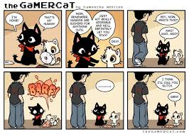Gamer Cat He S A Cat He Plays Video Games Episode 33 Nailed It Gamer Cat Fun Comics Cute Comics