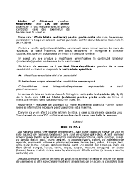 Cartea contine 101 variante complete (101 subiecte i, 101 subiecte ii) rezolvate in intregime pentru proba orala de romana (evaluarea competentelor lingvistice de comunicare). Doc De Bilete Pentru Proba Orala Bacalaureat Limba È™i Literatura RomanÄƒ Nicoleta Enculescu Academia Edu